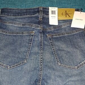 Calvin Klein High Rise Skinny Ankle Denim Jeans Size 29 /27 Long. New